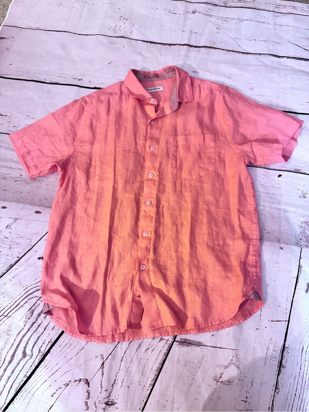 Men's Tommy Bahama Coral Short-Sleeve Button-Up Shirt nwot medium